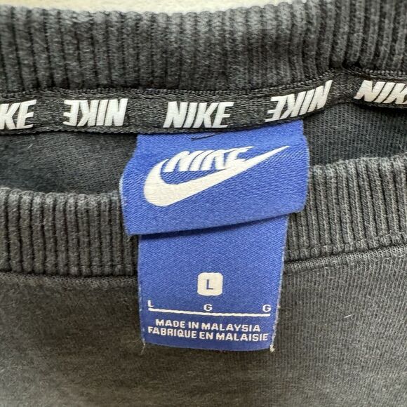 Rare NIKE AV15 CREW Sweatshirt Womens Large Black Pullover Logo 853945010 *read* - Picture 6 of 13